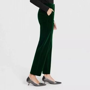 NWT A New Day Emerald Green Velvet Pants - Size 12